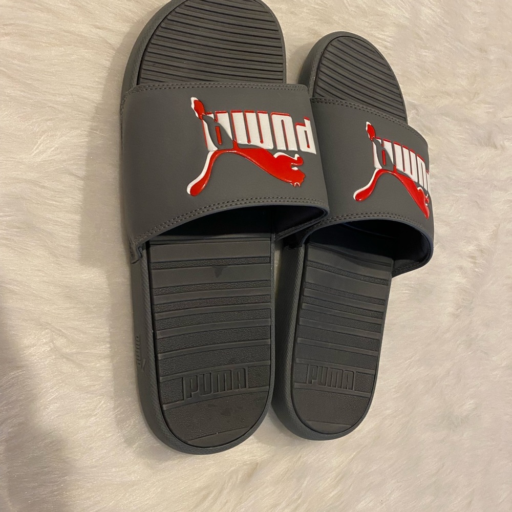 Puma Cool Cat Men’s Slide Sandals Like New.    Tote OO - Picture 2 of 5